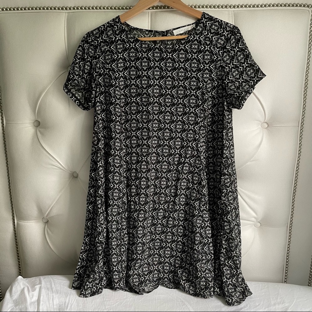 Lush Printed Swing Dress